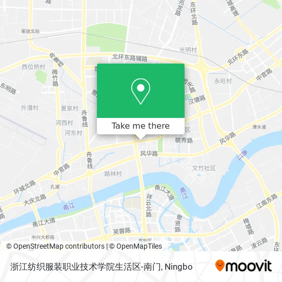 浙江纺织服装职业技术学院生活区-南门 map
