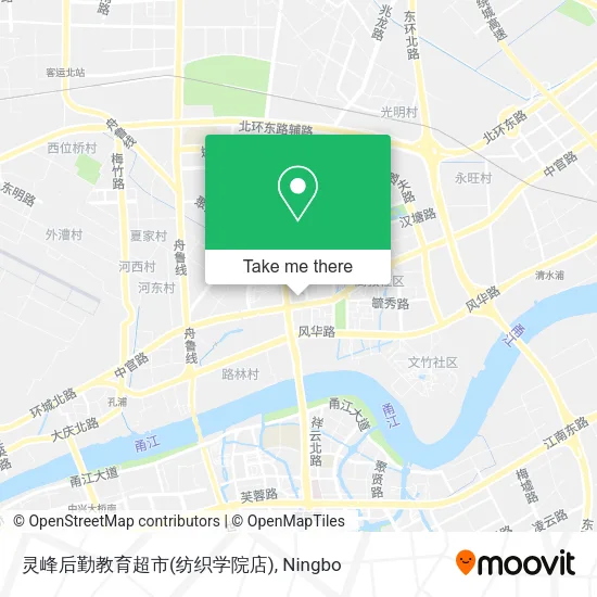 灵峰后勤教育超市(纺织学院店) map