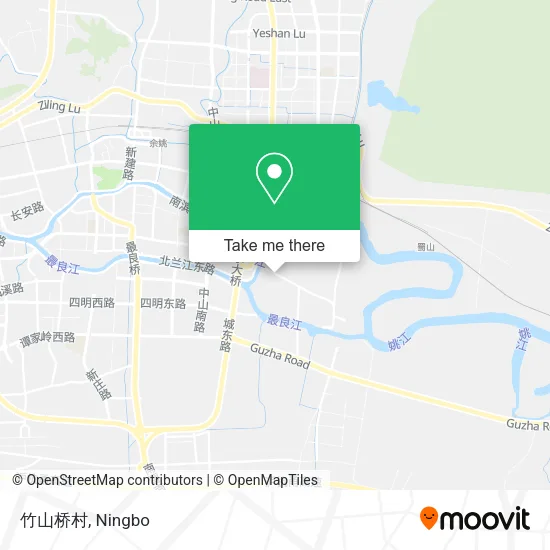 竹山桥村 map