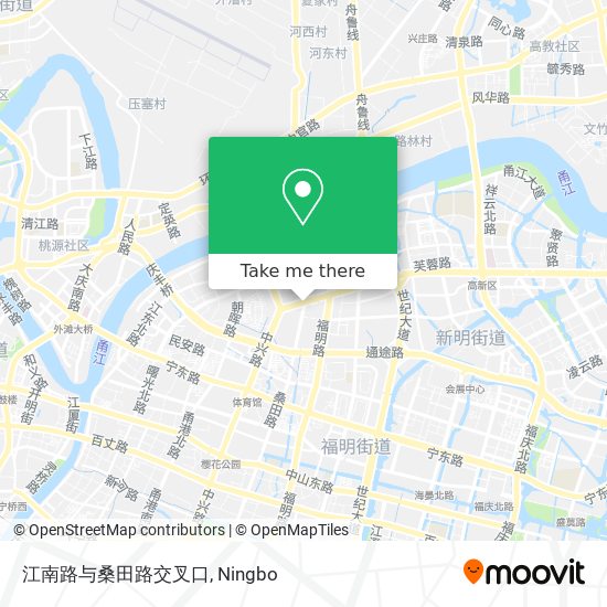 江南路与桑田路交叉口 map