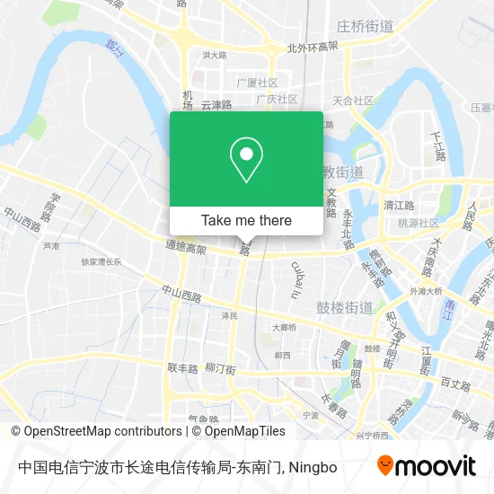 中国电信宁波市长途电信传输局-东南门 map