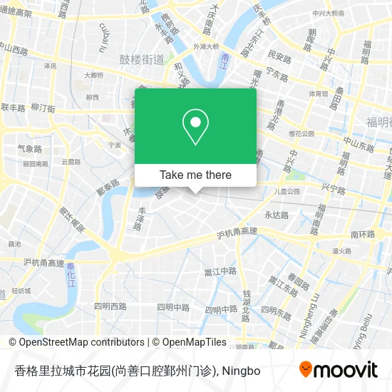 香格里拉城市花园(尚善口腔鄞州门诊) map