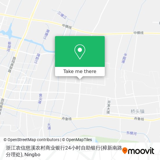 浙江农信慈溪农村商业银行24小时自助银行(樟新南路分理处) map