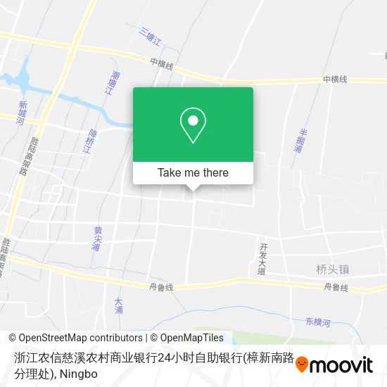 浙江农信慈溪农村商业银行24小时自助银行(樟新南路分理处) map