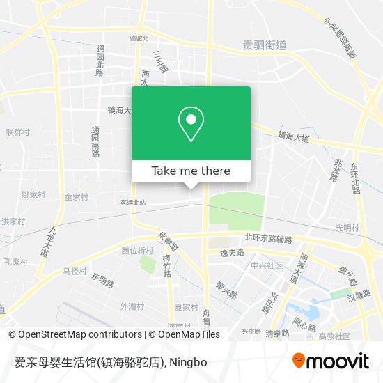 爱亲母婴生活馆(镇海骆驼店) map