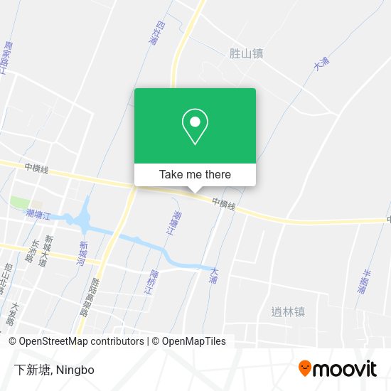 下新塘 map