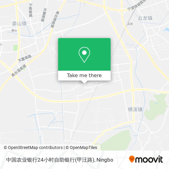 中国农业银行24小时自助银行(甲汪路) map
