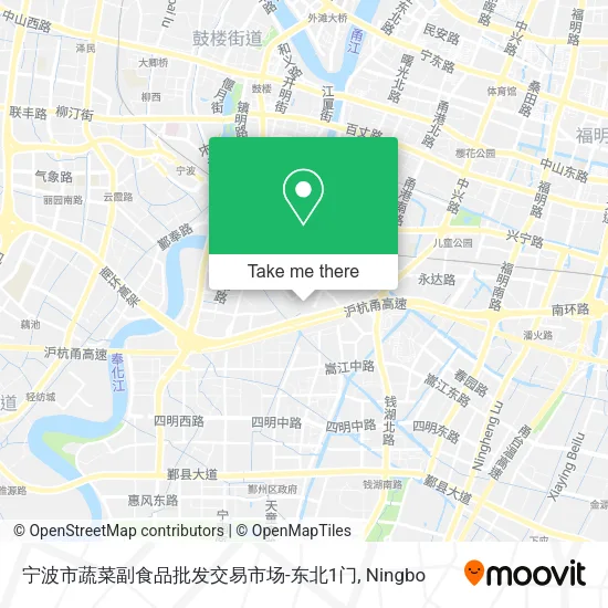 宁波市蔬菜副食品批发交易市场-东北1门 map