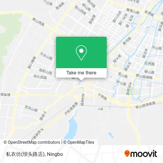私衣坊(坝头路店) map