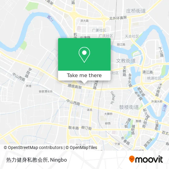 热力健身私教会所 map