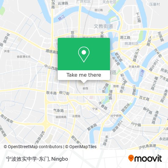 宁波效实中学-东门 map