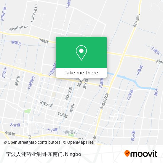 宁波人健药业集团-东南门 map