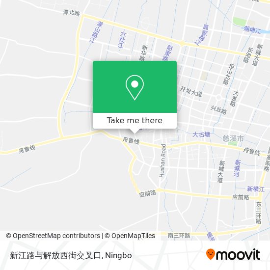 新江路与解放西街交叉口 map