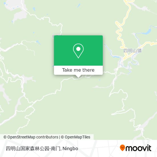 四明山国家森林公园-南门 map