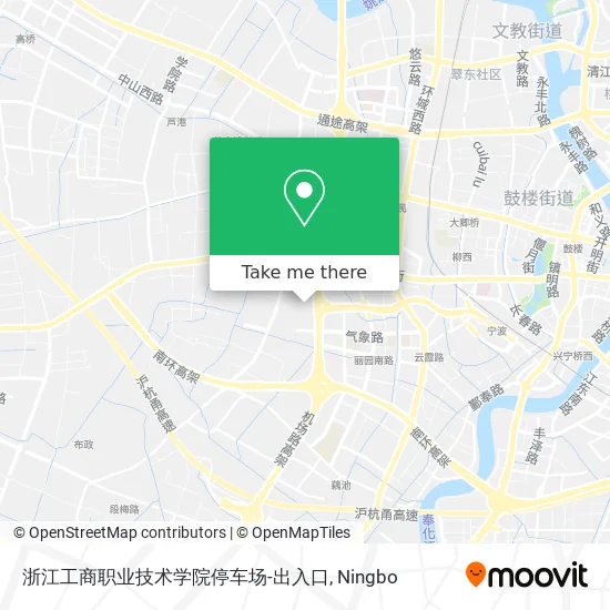浙江工商职业技术学院停车场-出入口 map