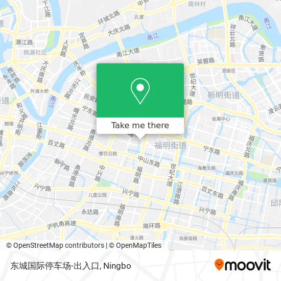 东城国际停车场-出入口 map