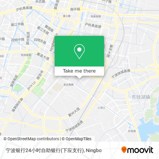 宁波银行24小时自助银行(下应支行) map