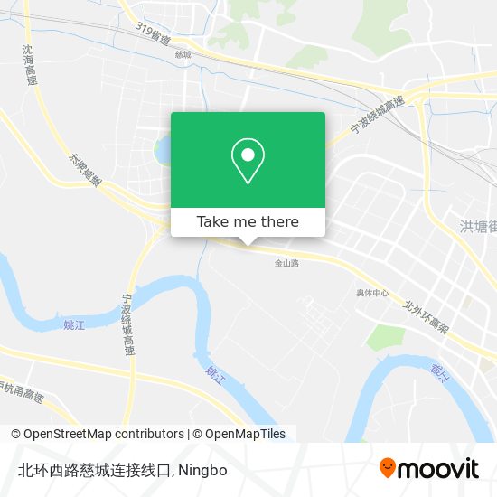 北环西路慈城连接线口 map