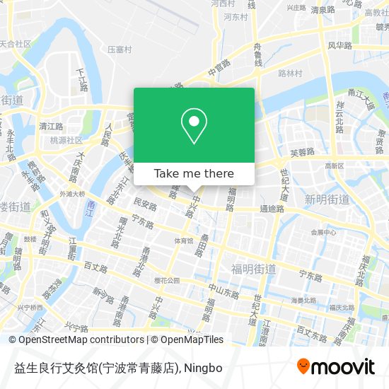 益生良行艾灸馆(宁波常青藤店) map