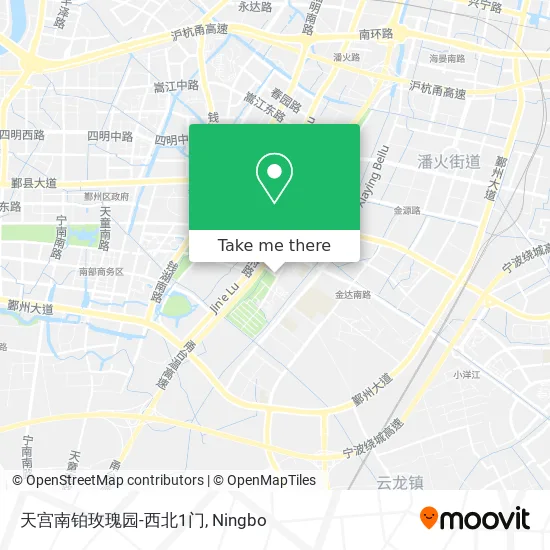天宫南铂玫瑰园-西北1门 map