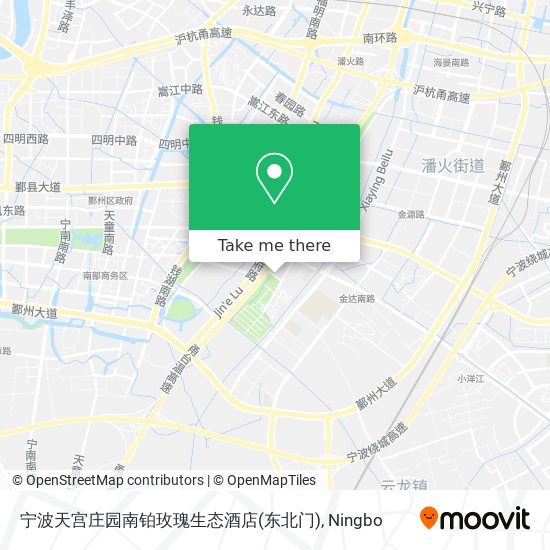宁波天宫庄园南铂玫瑰生态酒店(东北门) map