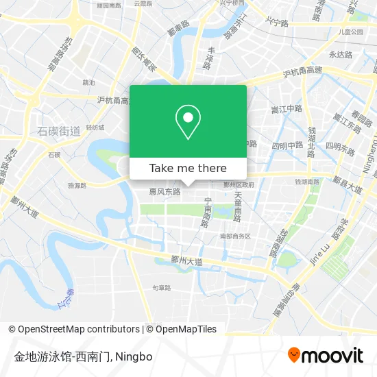 金地游泳馆-西南门 map