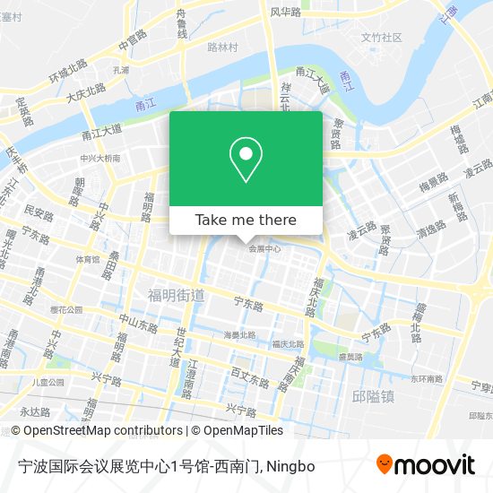 宁波国际会议展览中心1号馆-西南门 map