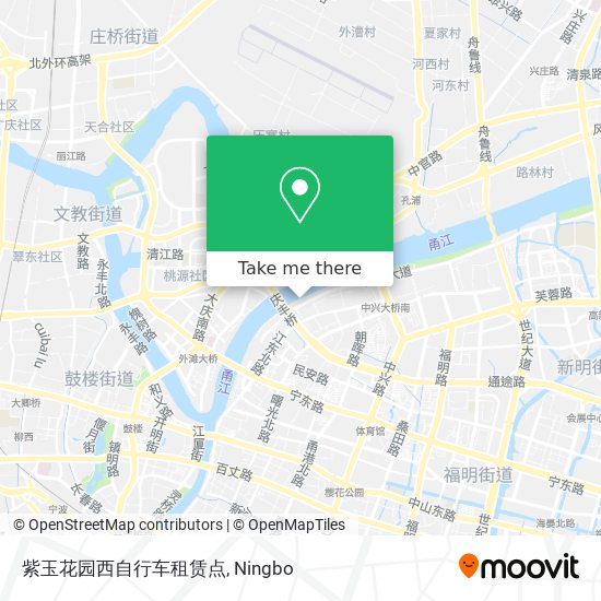 紫玉花园西自行车租赁点 map
