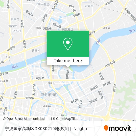 宁波国家高新区GX030210地块项目 map