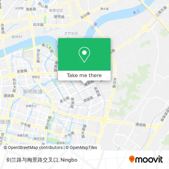 剑兰路与梅景路交叉口 map