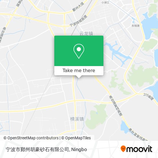 宁波市鄞州胡豪砂石有限公司 map