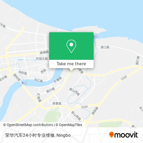 荣华汽车24小时专业维修 map