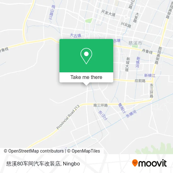 慈溪80车间汽车改装店 map