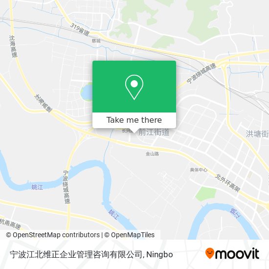宁波江北维正企业管理咨询有限公司 map