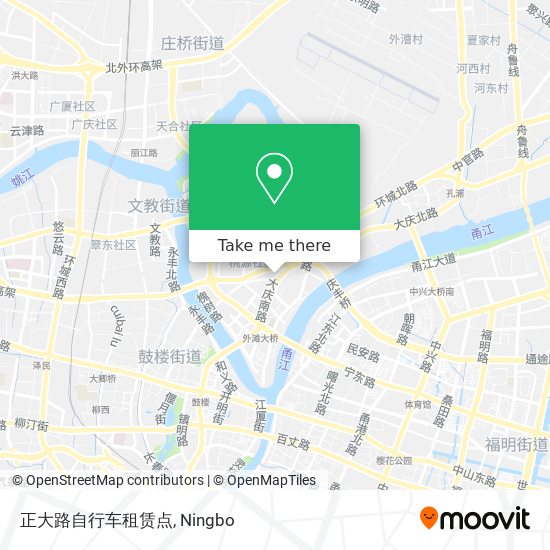 正大路自行车租赁点 map