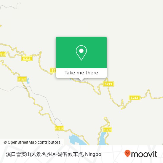 溪口雪窦山风景名胜区-游客候车点 map