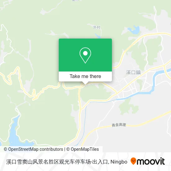 溪口雪窦山风景名胜区观光车停车场-出入口 map