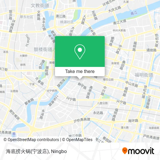 海底捞火锅(宁波店) map