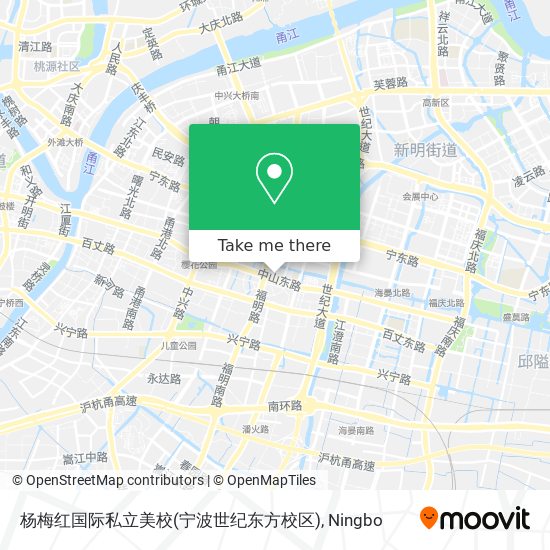 杨梅红国际私立美校(宁波世纪东方校区) map