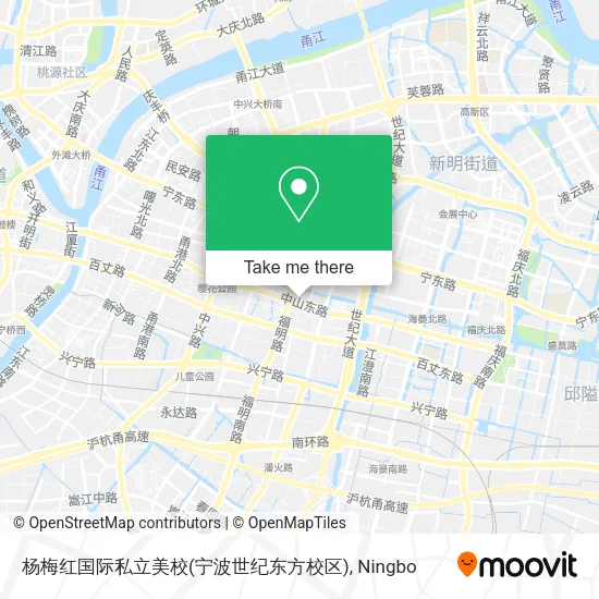 杨梅红国际私立美校(宁波世纪东方校区) map