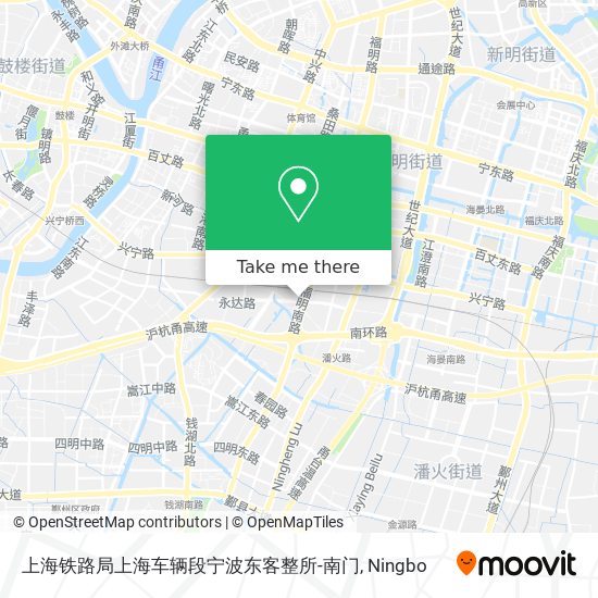 上海铁路局上海车辆段宁波东客整所-南门 map