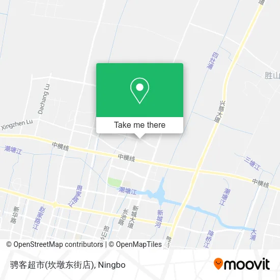 骋客超市(坎墩东街店) map