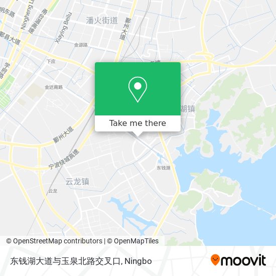 东钱湖大道与玉泉北路交叉口 map