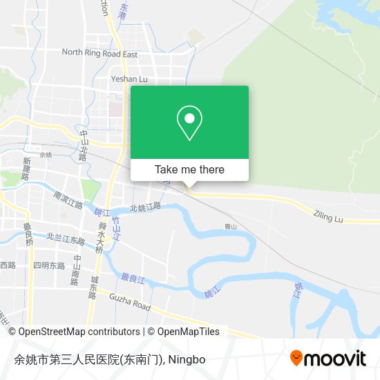 余姚市第三人民医院(东南门) map