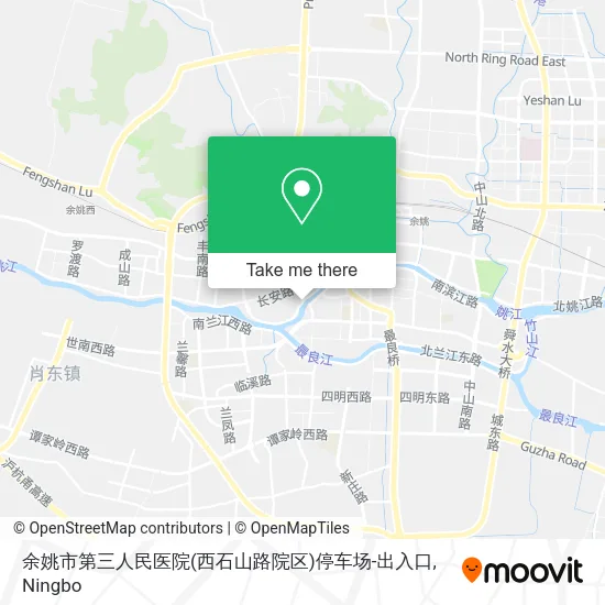 余姚市第三人民医院(西石山路院区)停车场-出入口 map