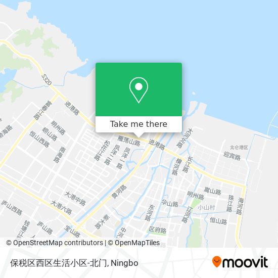 保税区西区生活小区-北门 map