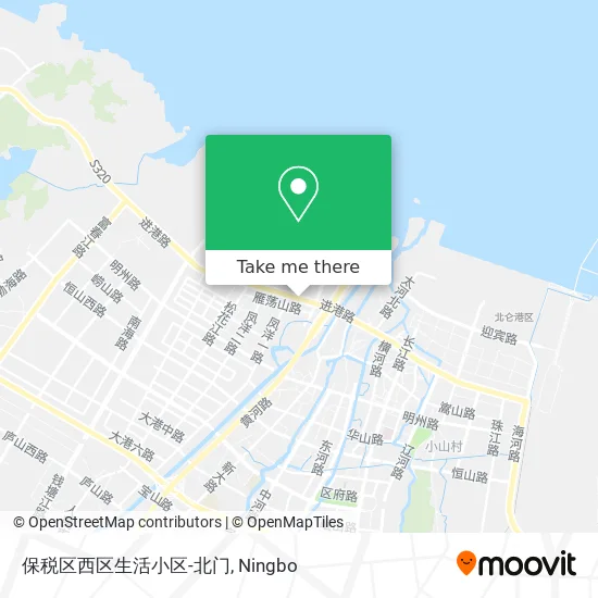 保税区西区生活小区-北门 map