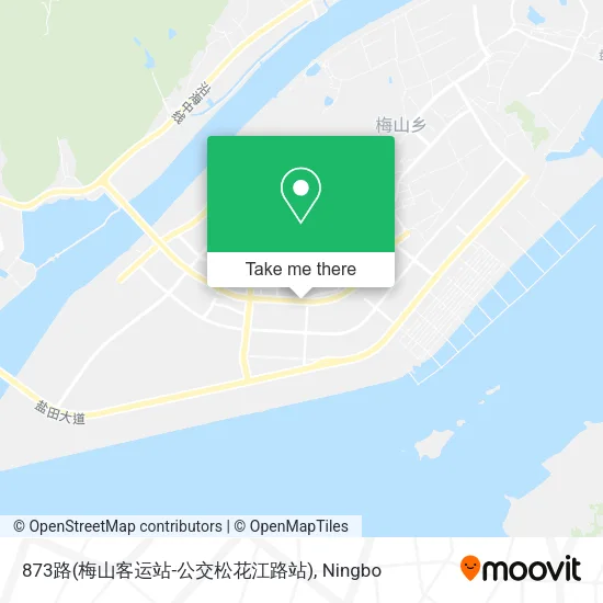 873路(梅山客运站-公交松花江路站) map