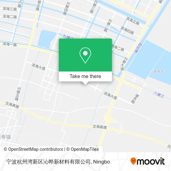 宁波杭州湾新区沁晔新材料有限公司 map
