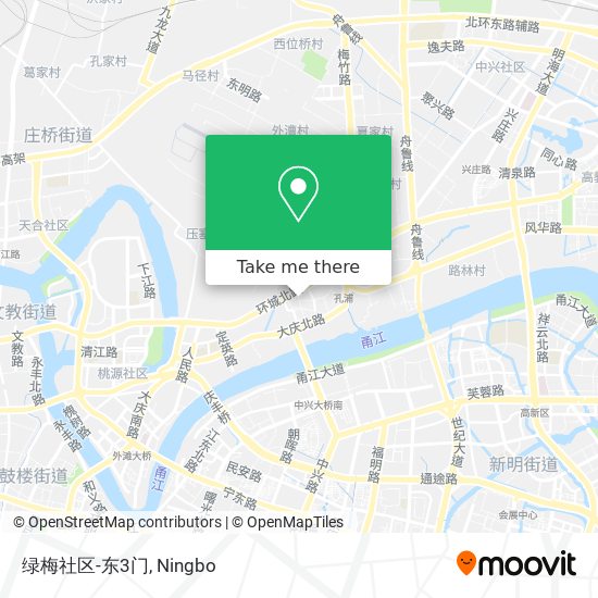 绿梅社区-东3门 map